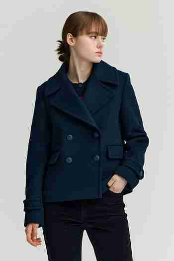 UNTOLD LABEL(언톨드레이블) CLASSIC SHORT PEACOAT_NAVY [U3W0J10155] | S.I.VILLAGE (에스아이빌리지)