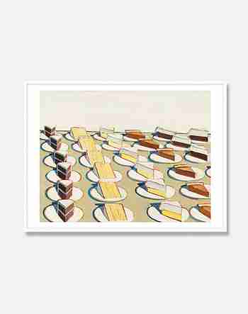 PAGEMAIL(페이지메일) [웨인티보] Wayne Thiebaud — Pie Counter  71 x 56 cm(알루미늄프레임) | S.I.VILLAGE (에스아이빌리지)