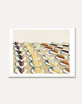 PAGEMAIL(페이지메일) [웨인티보] Wayne Thiebaud — Pie Counter  71 x 56 cm(알루미늄프레임) | S.I.VILLAGE (에스아이빌리지)