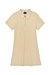 TERRY JACQUARD DRESS - BEIGE