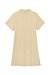 TERRY JACQUARD DRESS - BEIGE