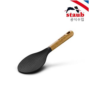 STAUB(스타우브) [스타우브] 실리콘 라이스 스푼 매트블랙 (ST40503-110) | S.I.VILLAGE (에스아이빌리지)