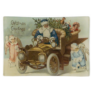 [John Derian]Santa's New Car MINI TRARY