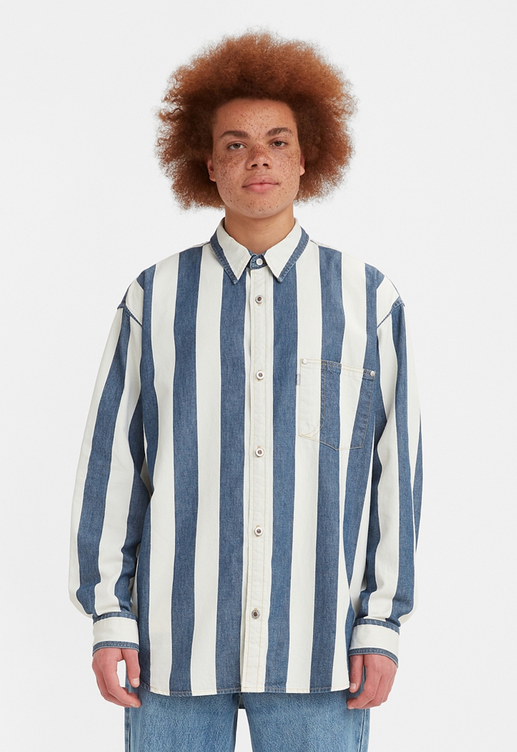 (국내정품) LEVIS Silver Tab 오버사이즈 원포켓 셔츠_A3404-0003 - 리본즈(REEBONZ)