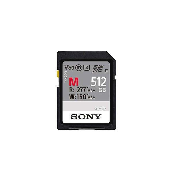 소니정품  메모리 SF-M512 (SDXC UHS-Ⅱ 512GB 읽기 277mb/s 쓰기 150mb/s 4K SD 메모리카드)