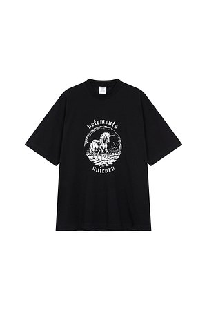 BOONTHESHOP(분더샵) [Vetements] 유니콘 그래픽 오버핏 티셔츠 | S.I.VILLAGE (에스아이빌리지)