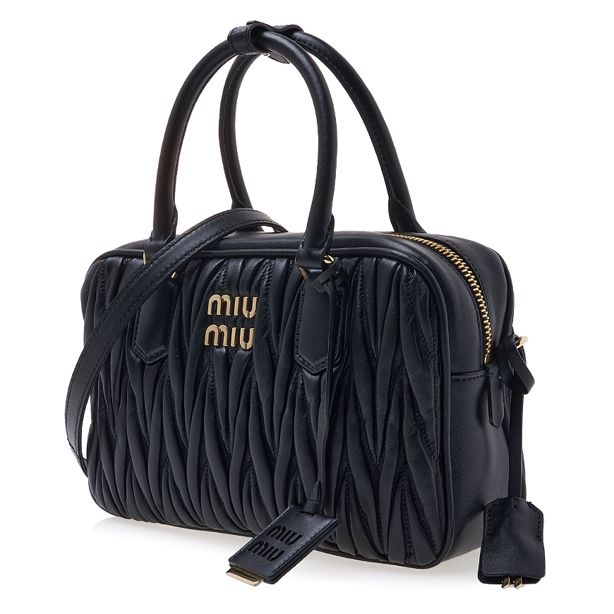 MIU MIU(미우미우) [미우미우] 마테라쎄 가죽 탑 핸들백 5BB124