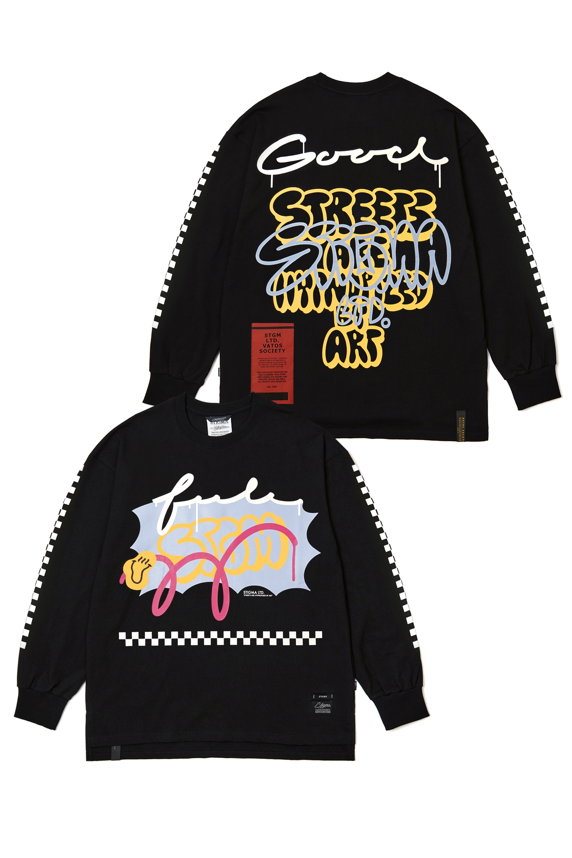 [ STIGMA ]★22 BOMB OVERSIZED LONG SLEEVES T-SHIRTS 스티그마(Stigma) | 22 BOMB OVERSIZED LONG SLEEVES T-SHIRTS