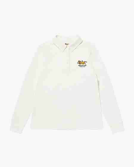 MADCATTOS(매드캐토스) MCC W STRETCH COTTON L/S POLO SHIRT-OFF WHITE | S.I.VILLAGE (에스아이빌리지)