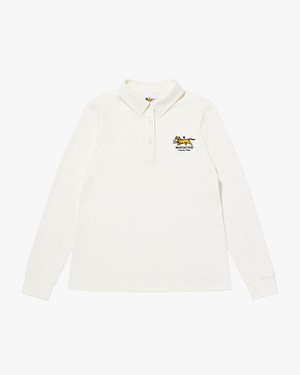 MADCATTOS(매드캐토스) MCC W STRETCH COTTON L/S POLO SHIRT-OFF WHITE | S.I.VILLAGE (에스아이빌리지)