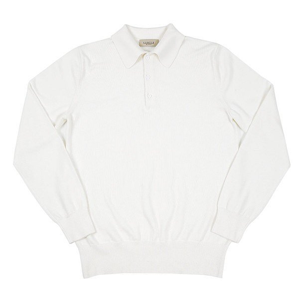 14gg Polo Collar Knit (Ivory)