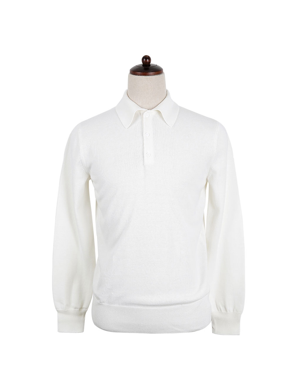 14gg Polo Collar Knit (Ivory)