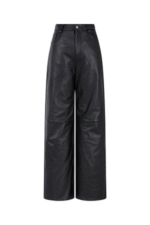 REFORMATION(리포메이션) 와이드 레그 레더 팬츠 (Veda Kennedy Wide Leg Leather Pant) | S.I.VILLAGE (에스아이빌리지)