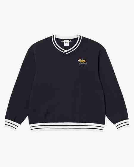 MADCATTOS(매드캐토스) MCC W V-NECK SWEATSHIRT-DARK NAVY | S.I.VILLAGE (에스아이빌리지)