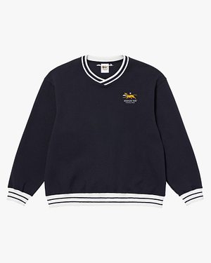 MADCATTOS(매드캐토스) MCC W V-NECK SWEATSHIRT-DARK NAVY | S.I.VILLAGE (에스아이빌리지)