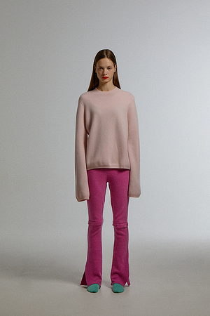 JE NE SAIS QUOI(주느세콰) 셀럽착용★ FLOW MILANO SWEATER_PINK | S.I.VILLAGE (에스아이빌리지)