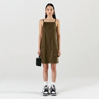 Line Mini Dress Khaki