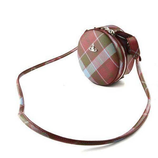 [V.WESTWOOD]DERBY ROUND CROSSBODY BAG VIVIENNE'S TARTAN