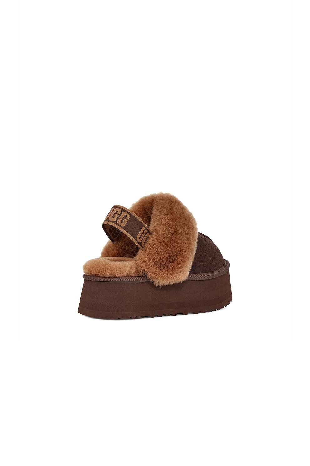 [WOMEN] UGG 로고 밴딩 퍼 카라 플랫폼 샌들 (펀케트)