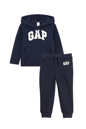 GAP Kids(갭키즈) [토들러 남아 2-5세] 로고 패치 후드 집업 & 조거 팬츠 | S.I.VILLAGE (에스아이빌리지)