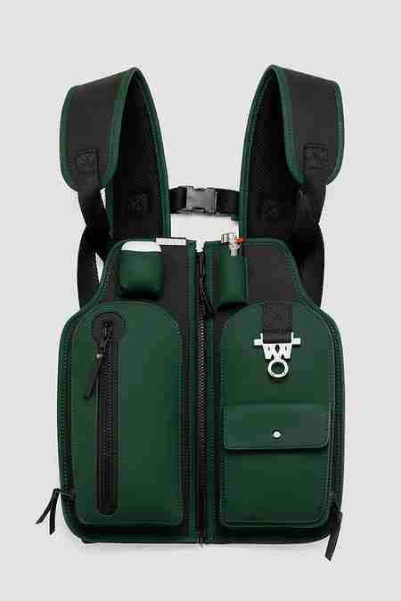 OMNIA(옴니아) [옴니아] LP CHEST BAG LEATHER GREEN | S.I.VILLAGE (에스아이빌리지)