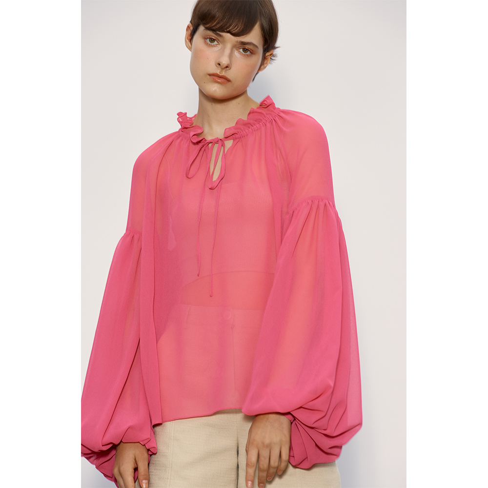 Popsicle Balloon Blouse_Fuchsia Purple