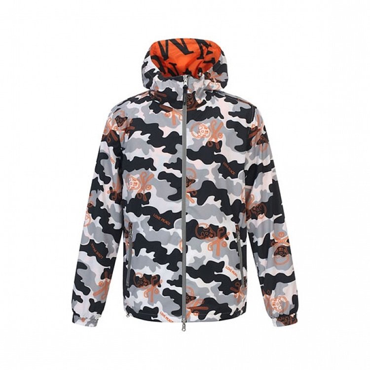 CLOUD CAMO PATTERN WIND BREAKER