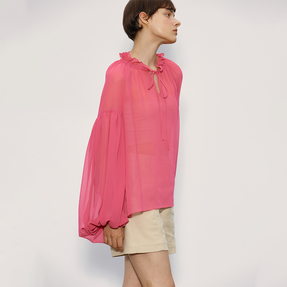 Popsicle Balloon Blouse_Fuchsia Purple