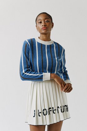 OUT OF TRUNK(아웃오브트렁크) Vertical Stripe Knit (Woman) | S.I.VILLAGE (에스아이빌리지)