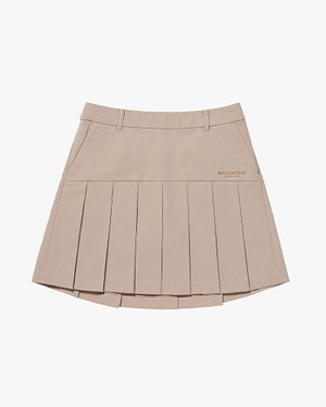 MADCATTOS(매드캐토스) MCC W TEXT LOGO EMBROIDERY SKIRT -SAND | S.I.VILLAGE (에스아이빌리지)