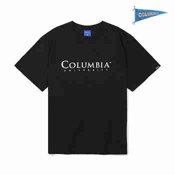 COLUMBIA UNIVERSITY(컬럼비아 유니버시티) CU SIGNITURE BIG LOGO T-SHIRTS 블랙 | S.I.VILLAGE (에스아이빌리지)