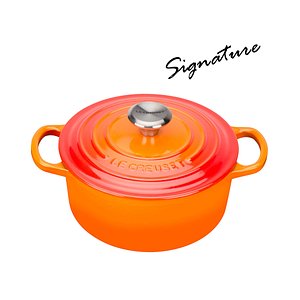 LE CREUSET(르크루제) [르크루제] 시그니처 원형 20cm-주황 | S.I.VILLAGE (에스아이빌리지)