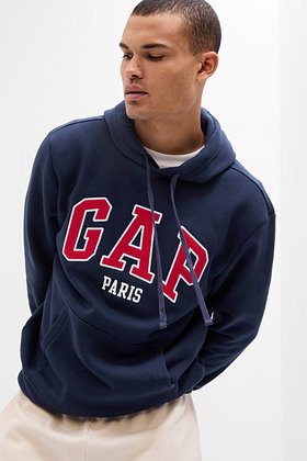 GAP Adults(갭) [남성] 파리 로고 패치 후드 티셔츠 | S.I.VILLAGE (에스아이빌리지)