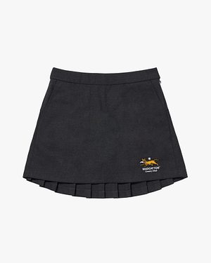 MADCATTOS(매드캐토스) MCC W MIGO LOGO EMBROIDERY SKIRT -MELANGE GREY | S.I.VILLAGE (에스아이빌리지)