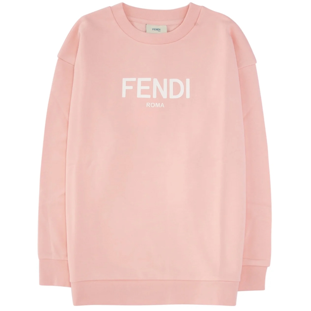 FENDI KIDS(펜디 키즈) [FENDI] 23SS 키즈 로고 프린팅 맨투맨 핑크 JUH051 5V0 F16WG | S.I