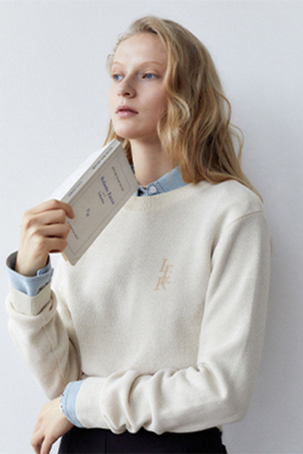 ITER(잇터) JACQUARD ROUND NECK LONG SLEEVE KNIT_IVORY | S.I.VILLAGE (에스아이빌리지) [ITER]JACQUARD ROUND NECK LONG SLEEVE... 