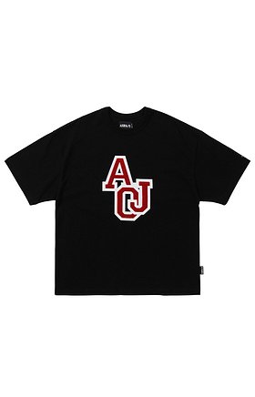 AJOBYAJO(아조바이아조) Boucle Embroidered T-Shirt [Black] | S.I.VILLAGE (에스아이빌리지)