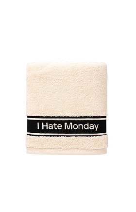 I HATE MONDAY(아이헤이트먼데이) I HATE MONDAY COMFORT TOWEL BLACK | S.I.VILLAGE (에스아이빌리지)