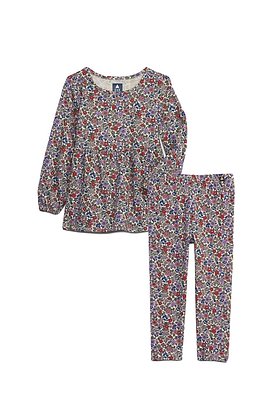 GAP Kids(갭키즈) [토들러 여아 2-5세] 패턴드 코튼 튜닉 티셔츠 & 레깅스 | S.I.VILLAGE (에스아이빌리지)