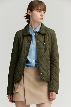 UNTOLD LABEL(언톨드레이블) MOTO QUILTING JACKET_KHAKI [U3W0R13345] | S.I.VILLAGE (에스아이빌리지)