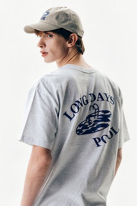 BIGWAVE COLLECTIVE(빅웨이브 콜렉티브) LONG DAYS POOL T-SHIRT (1% MELANGE) | S.I.VILLAGE (에스아이빌리지)