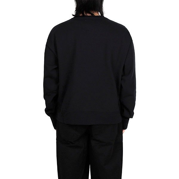 MIHARA YASUHIRO(미하라 야스히로) 미하라야스히로 23SS 블랙 그래픽 스웨트셔츠 A10PO723 BLACK | S