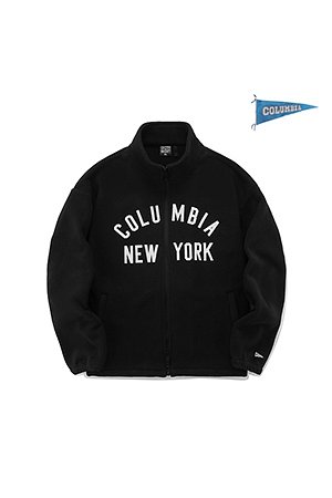 COLUMBIA UNIVERSITY(컬럼비아 유니버시티) CU NY OVERFIT HEAVY FLEECE JACKET 블랙 | S.I.VILLAGE (에스아이빌리지)