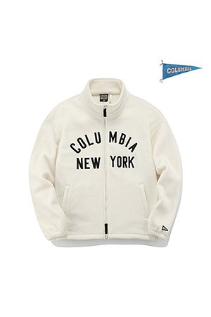 COLUMBIA UNIVERSITY(컬럼비아 유니버시티) CU NY OVERFIT HEAVY FLEECE JACKET 크림 | S.I.VILLAGE (에스아이빌리지)