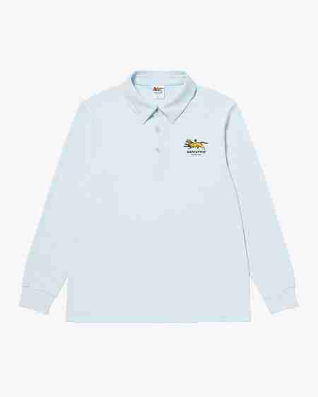 MADCATTOS(매드캐토스) MCC M STRETCH L/S POLO SHIRT-SKY BLUE | S.I.VILLAGE (에스아이빌리지)