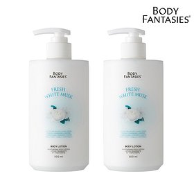 BODY FANTASIES(바디판타지) [바디판타지] 화이트머스크 바디로션 500ml NEW 1+1 | S.I.VILLAGE (에스아이빌리지)