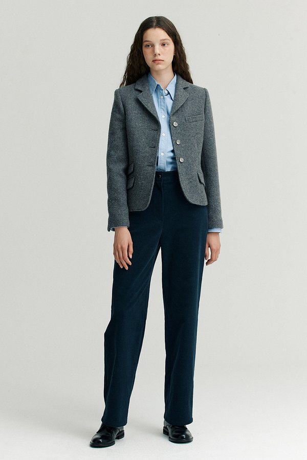 UNTOLD LABEL(언톨드레이블) PREP MELANGE WOOL JACKET_GRAY [U3W0J10516] | S.I.VILLAGE (에스아이빌리지) [UNTOLD LABEL]PREP... 