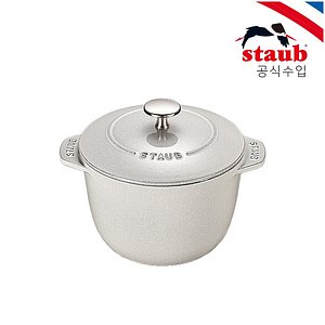 STAUB(스타우브) [공식][스타우브] 라이스 꼬꼬떼 16cm 화이트 트러플 (ST17216107) | S.I.VILLAGE (에스아이빌리지)