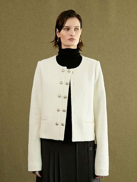 OUI MAIS NON(위메농) Sienna double tweed jacket | S.I.VILLAGE (에스아이빌리지)
