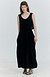 Gather Balloon Long Skirt_Black